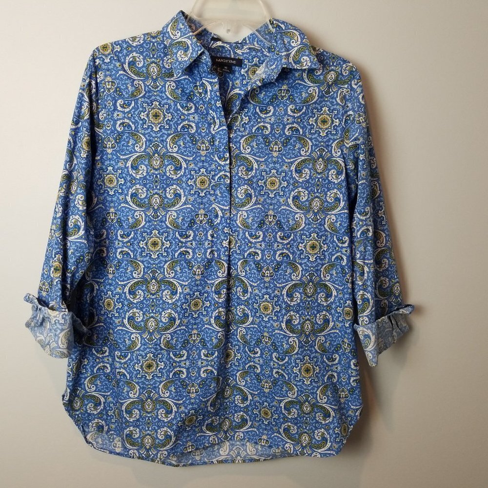 Lands' End No Iron Supima Cotton Button Shirt